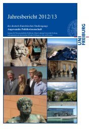 Jahresbericht 2012/13 - Albert-Ludwigs-Universität Freiburg