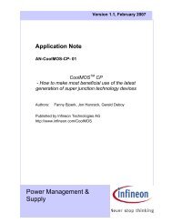 Application Note CoolMOS™ CP - Infineon