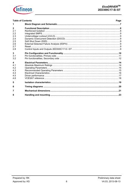 Download Datasheet - Infineon