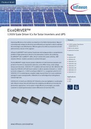EiceDRIVER 1200V Gate Driver ICs for Solar Inverters ... - Infineon