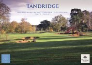 Tandridge course restoration phase I.pdf - Infinite Variety Golf Design