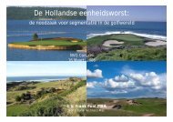 De Hollandse eenheidsworst: - Infinite Variety Golf Design