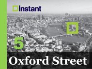 Most Popular Office Buildings in Oxford Street