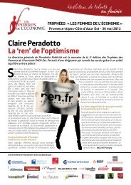 Claire Peradotto - Les Femmes de l'Economie 2013, Nice, Marseille ...