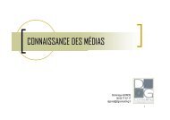 Relations Presse - Connaissance des Médias - Info Economique