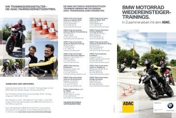 trainings mit dem ADAC (PDF, 3,2 MB) - BMW Motorrad