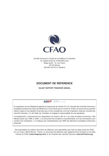 DOCUMENT DE REFERENCE - Info-financiere.fr