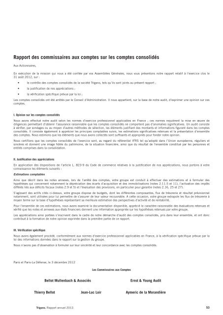RAPPORT FINANCIER 2012 - Info-financiere.fr