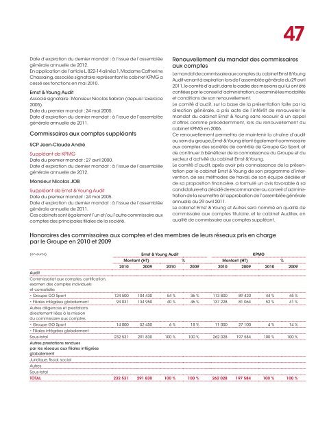 RAPPORT ANNUEL 2010 - Info-financiere.fr