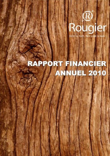 RAPPORT FINANCIER ANNUEL 2010 - Info-financiere.fr