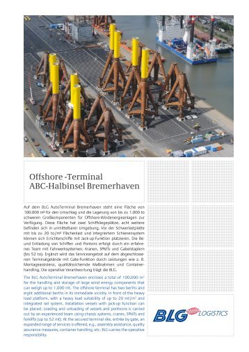 Offshore -Terminal ABC-Halbinsel Bremerhaven - Offshore Wind ...