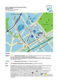 Anfahrtbeschreibung (PDF) - Laser- und Medizin-Technologie GmbH