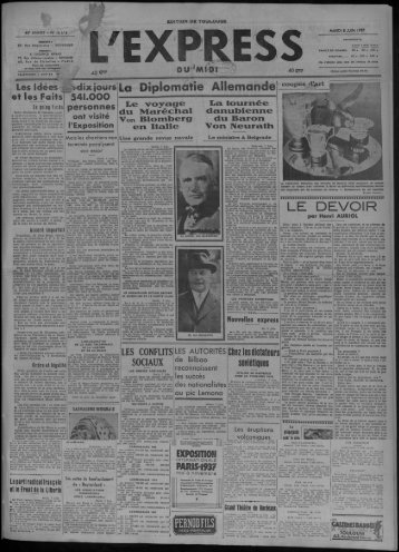 paris-1937 - Presse régionale