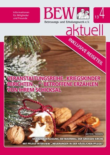 BEW aktuell - Ausgabe 4-20136.00 MB - Betreuungs