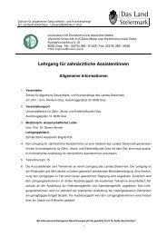 Lehrgang fÃ¼r zahnÃ¤rztliche Assistentinnen - Info-Graz