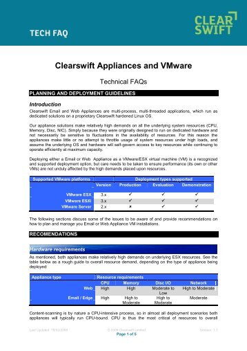 clearswift word template tech faq us info point security