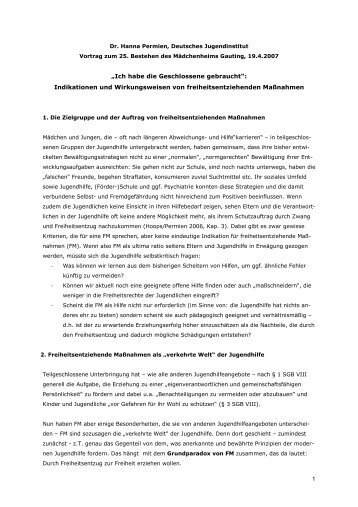 Dr. Hanna Permien, Deutsches Jugendinstitut