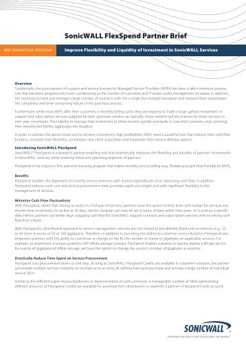 FlexSpend Partner Brief - Info-Point-Security