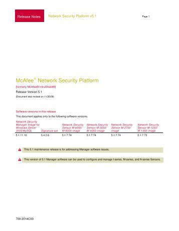 McAfeeÂ® Network Security Platform - Info-Point-Security