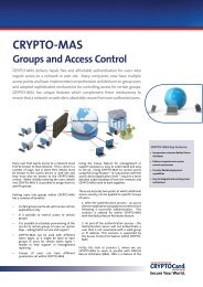 CRYPTO-MAS Groups and Access Control - Info-Point-Security