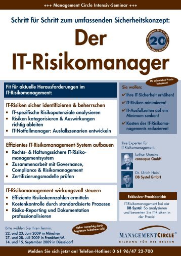 Das Programm/Agenda - Info-Point-Security