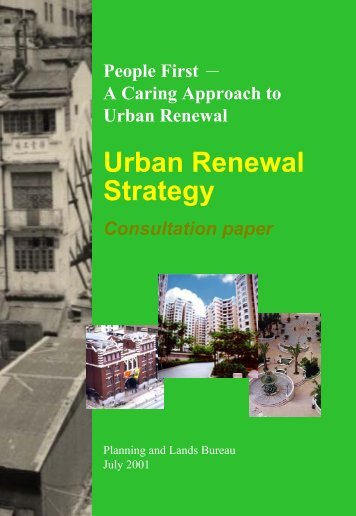 Urban Renewal Strategy Consultation paper