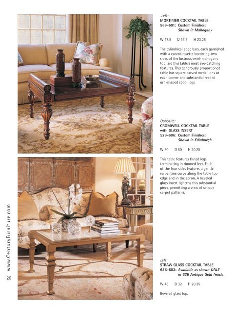 Download the Century Classics Collection ... - Century Furniture