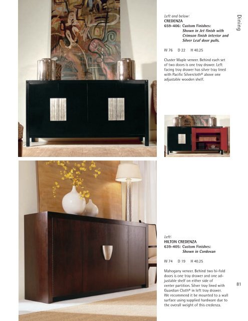 Download the Century Classics Collection ... - Century Furniture