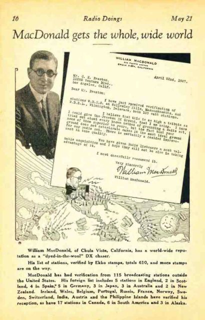 Radio Doings May 22, 1927 - AmericanRadioHistory.Com