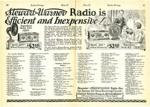 Radio Doings May 22, 1927 - AmericanRadioHistory.Com