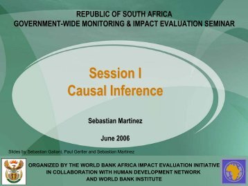 Causal Inference - South Africa Government Online