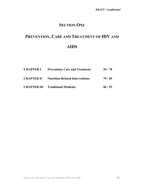 Operational plan for comprehensive HIV and AIDS care and ...