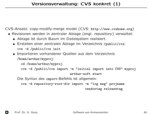 Software aus Komponenten - IPD Goos