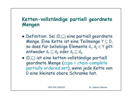 Formale Semantik Denotationelle Semantik