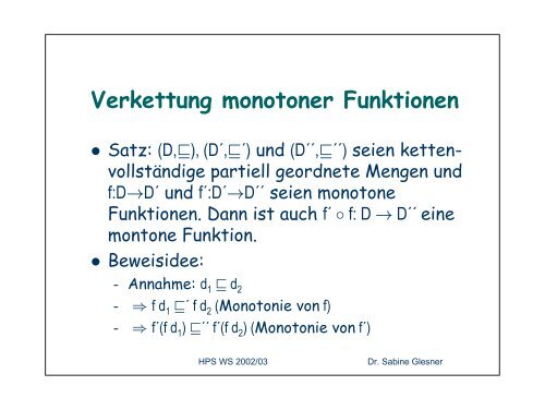 Formale Semantik Denotationelle Semantik