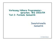 Formale Semantik Denotationelle Semantik