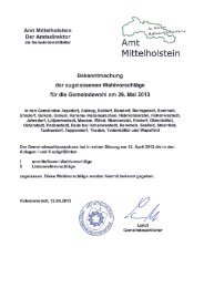 lesen - Amt Mittelholstein