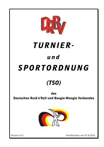 Turnier- und Sportordnung - DRBV