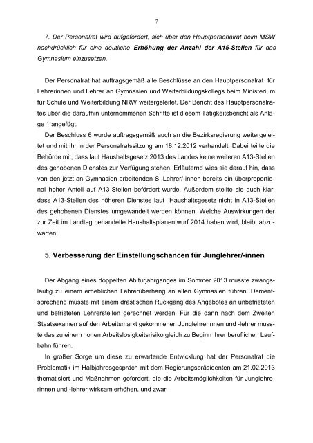 Tätigkeitsbericht 2013 - Bezirksregierung Münster