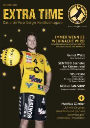 ExtraTime Dezember 2013 downloaden - Bregenz Handball