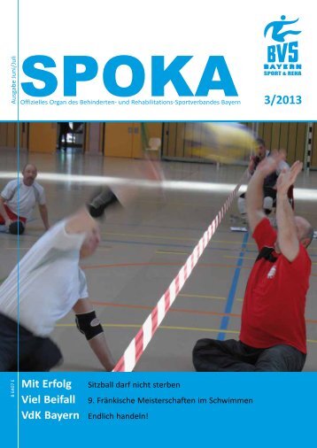 Spoka 3/2013 - Behinderten- und Versehrten-Sportverband Bayern ...