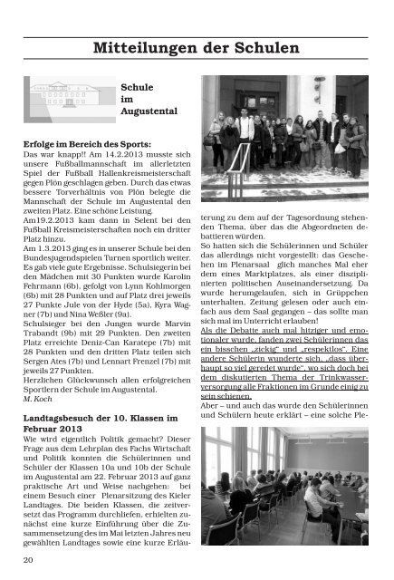 Amtliches Bekanntmachungsblatt der Gemeinde Schönkirchen und ...