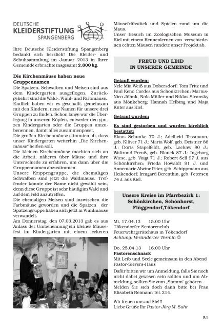 Amtliches Bekanntmachungsblatt der Gemeinde Schönkirchen und ...