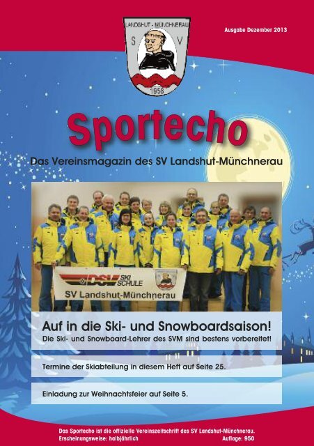Sport-Echo Dezember 2013 - SV Landshut Münchnerau