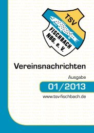 Ausgabe 01/2013 - TSV Fischbach