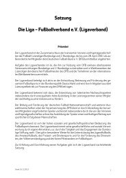 Satzung Ligaverband - Bundesliga