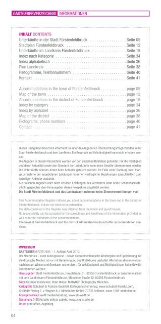 Gastgeberverzeichnis - Fürstenfeldbruck
