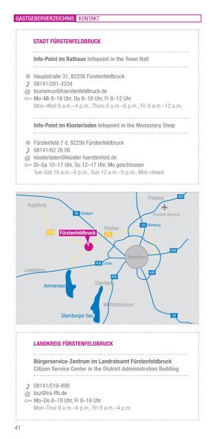 Gastgeberverzeichnis - Fürstenfeldbruck