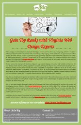Gain Top Ranks with Virginia Web Design Experts