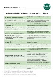 Top-22 Questions & Answers: FOODBOARD™ Launch - MM Karton